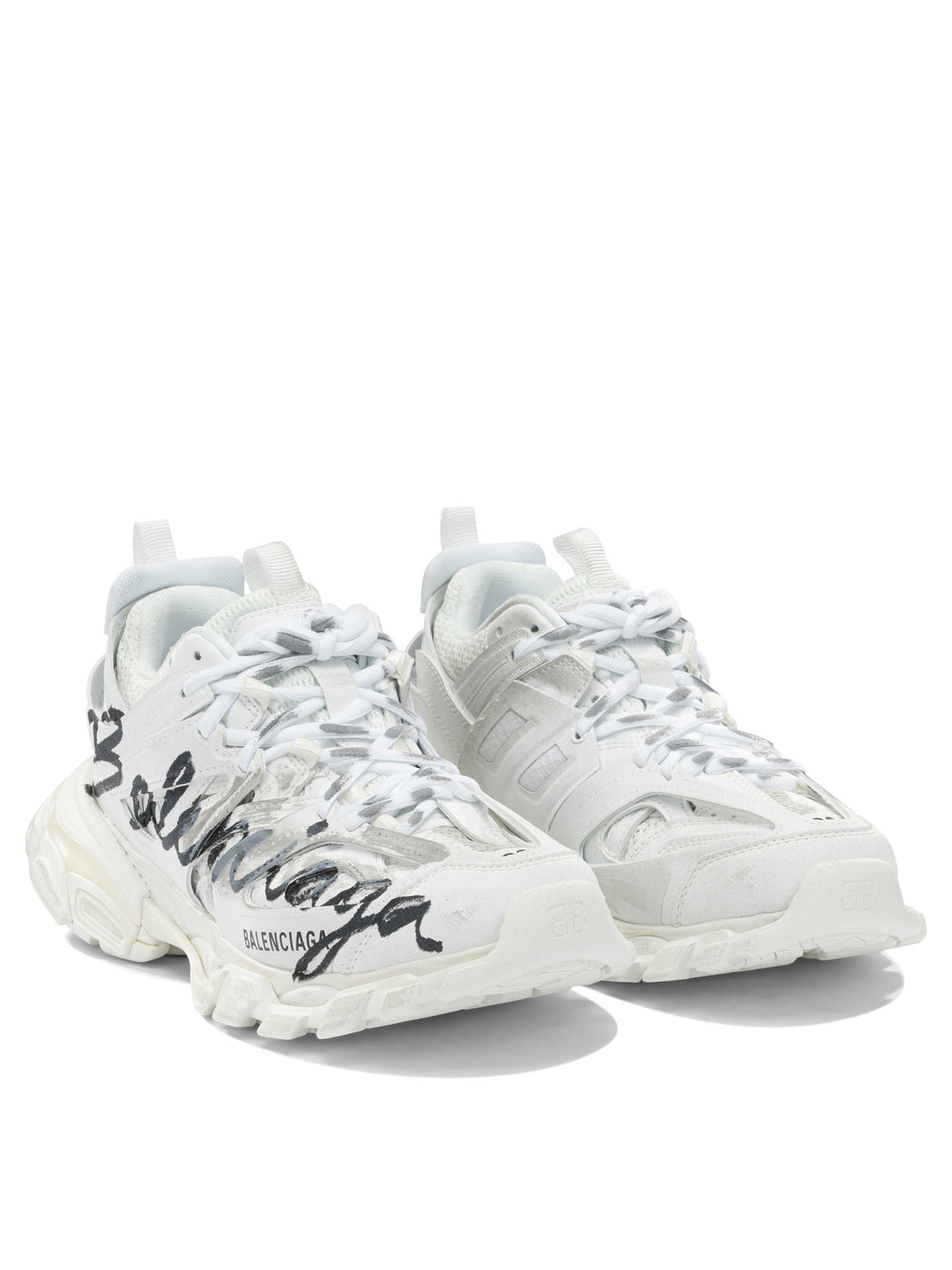 Balenciaga Track Signature Sneakers & Slip-On - White | 0d4e1af6d07f4815edcf20750b468ebcebef8d27