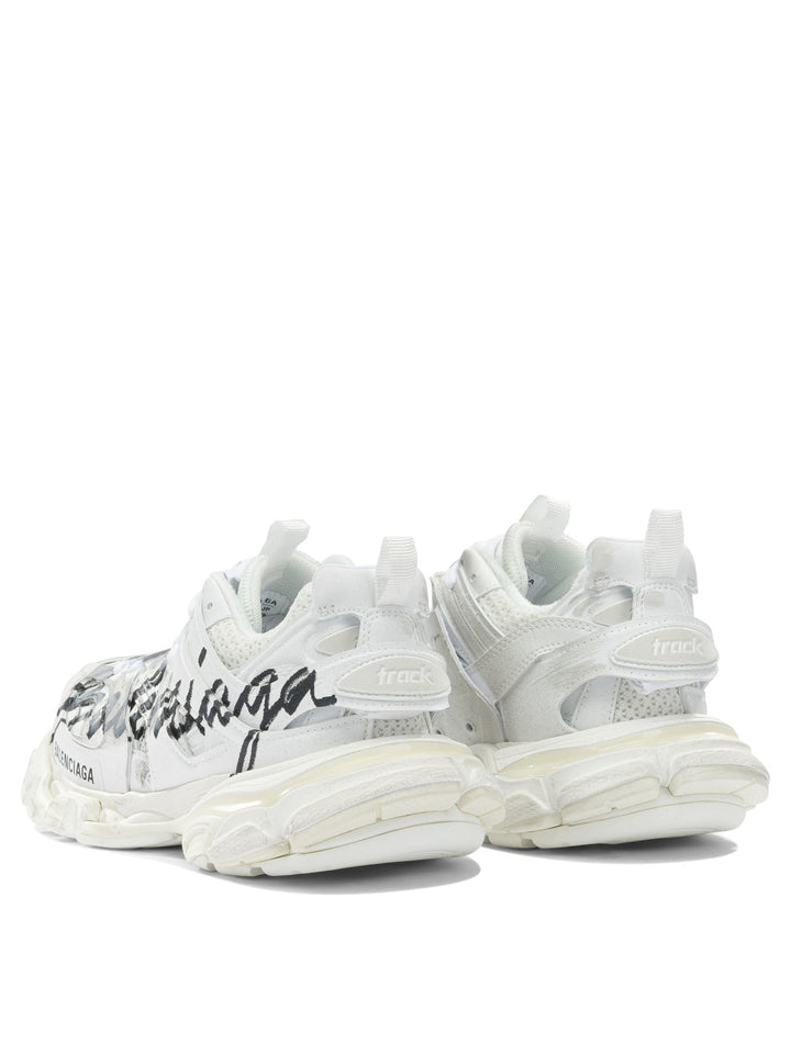 Balenciaga Track Signature Sneakers & Slip-On - White | bdf31cc8b190df5299736a839521bce73fed23ff