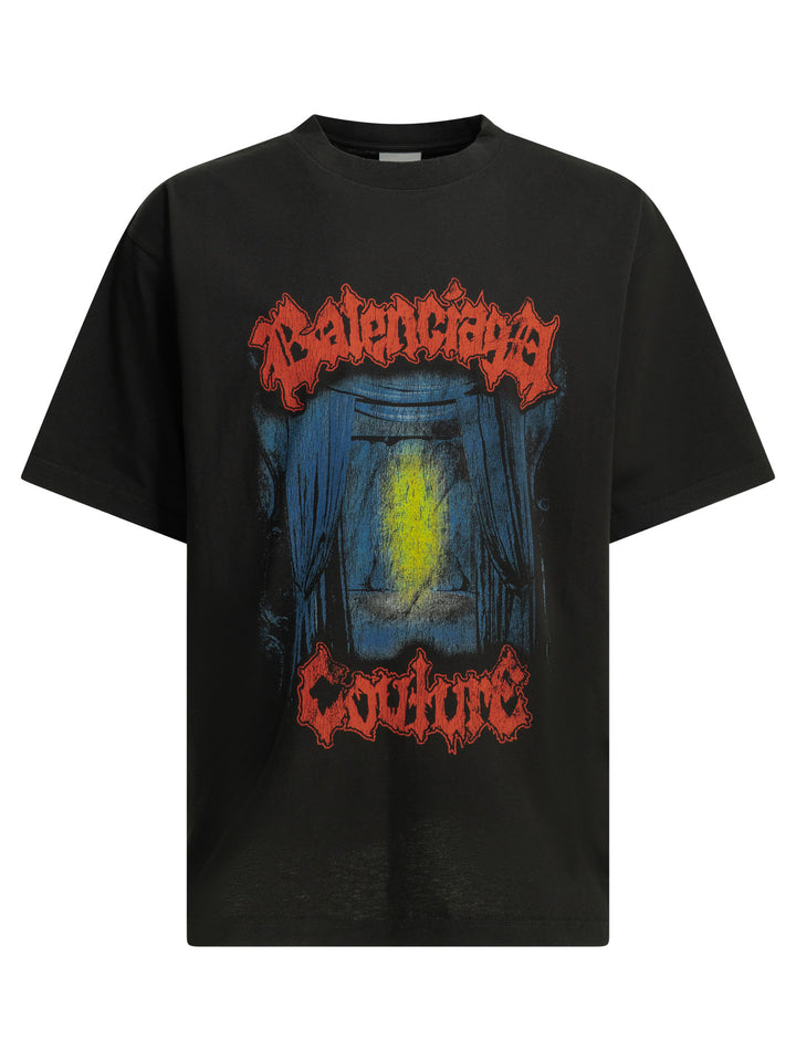 Balenciaga Salon De Couture T-shirts - Black | 5c8ca5dd45ef69386abaaf631a3d3ac55b40d443
