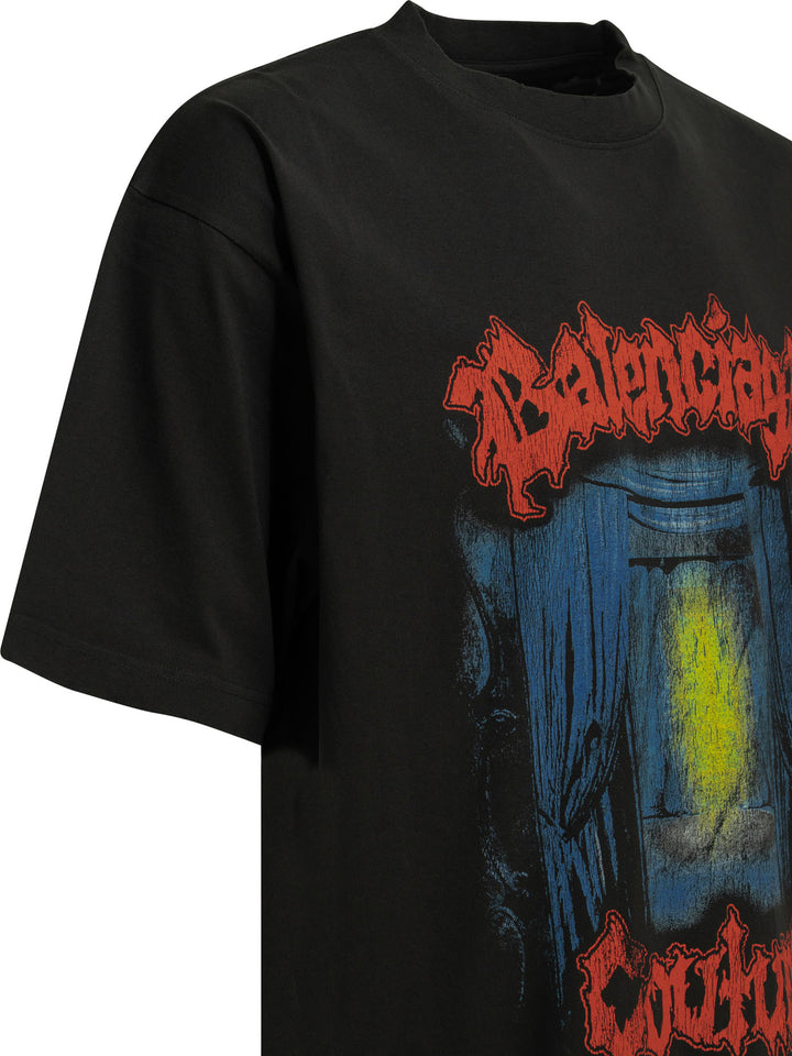 Balenciaga Salon De Couture T-shirts - Black | 7ea622569d5e783197309ecf83a28705a5c78689