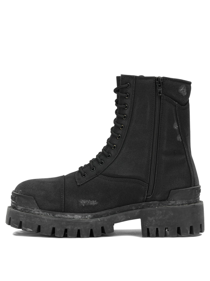 Balenciaga Combat Strike Boots and Ankle Boots - Black | bf07a587d8919367112b0f66057ba091cb301b13