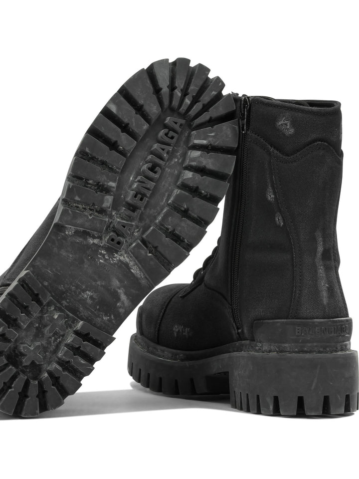 Balenciaga Combat Strike Boots and Ankle Boots - Black | 00bd1a0f9d7647d4ef5cdac0b86001920726e9a1