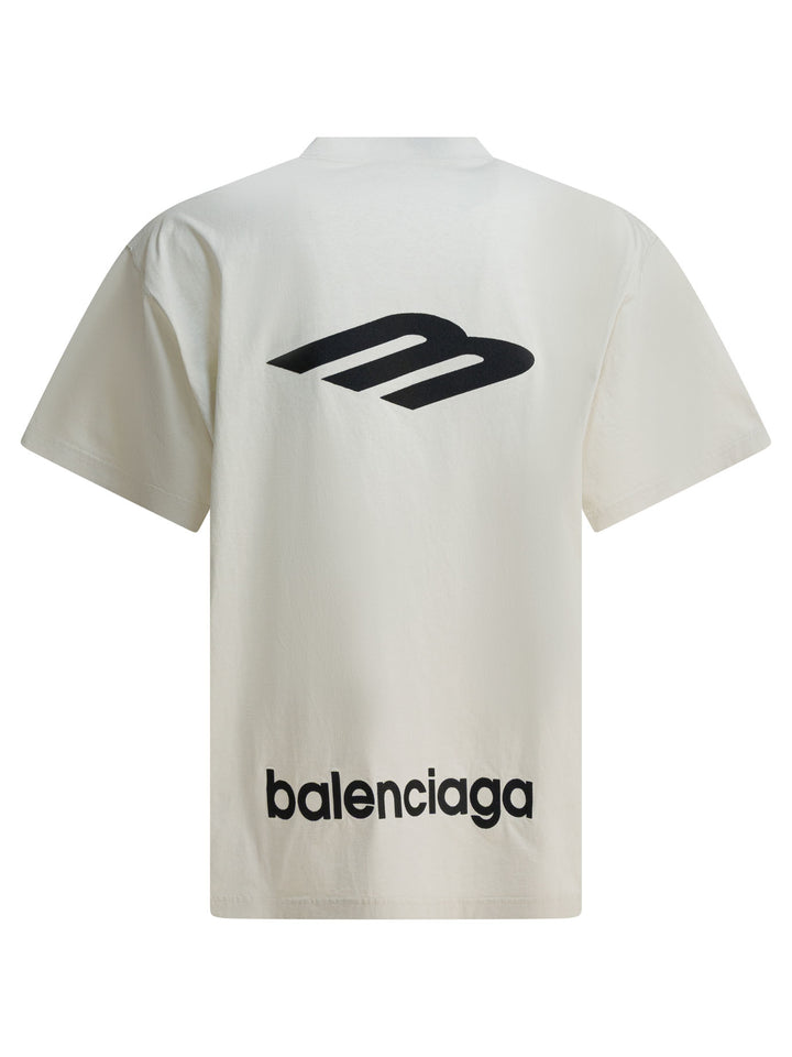 Balenciaga 3b Sports Icon T-shirts - White | 05b3eb9eb88222bfb29fcee9e7b50b49612f971b