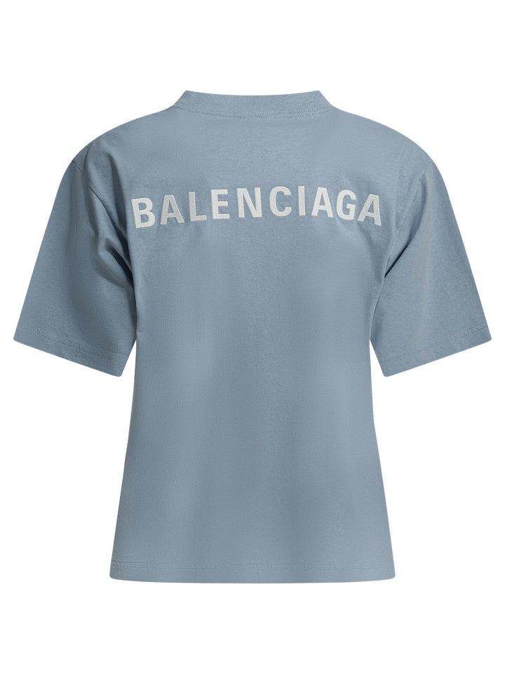 Balenciaga Balenciaga Back T-shirts - Light blue | 3a827d9265628a8fbd414993823898a924a12bfd