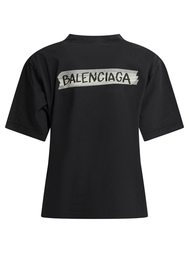 Balenciaga Masking Tape T-shirts - Black | 7a7fccc823b65aac855b5ffdfd88ec29a6f91abc