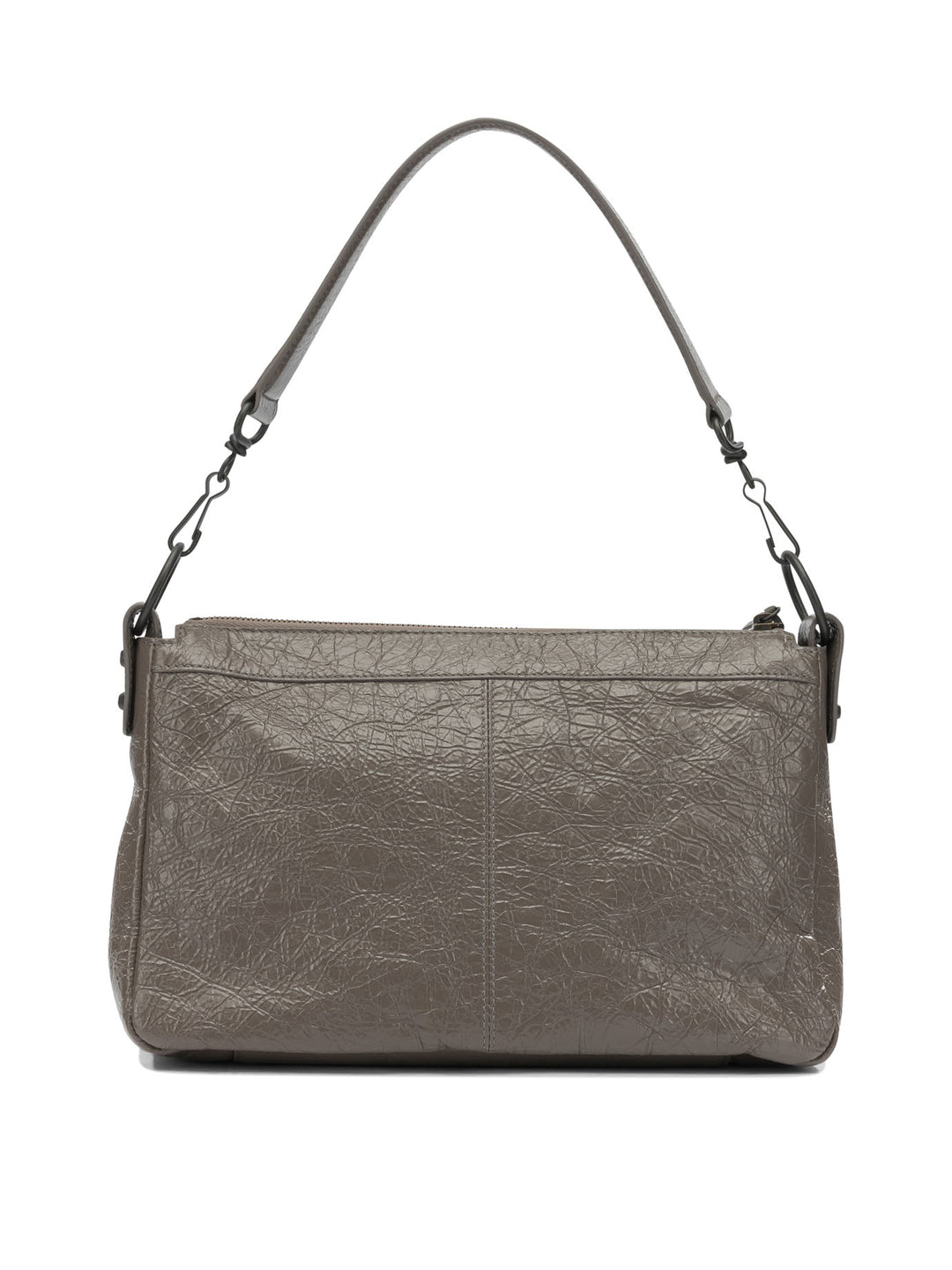 Balenciaga Le City Moto Shoulder Bags - Grey | 944f51f2d98b1c3ca4c7abee0814d6132ce2fed6