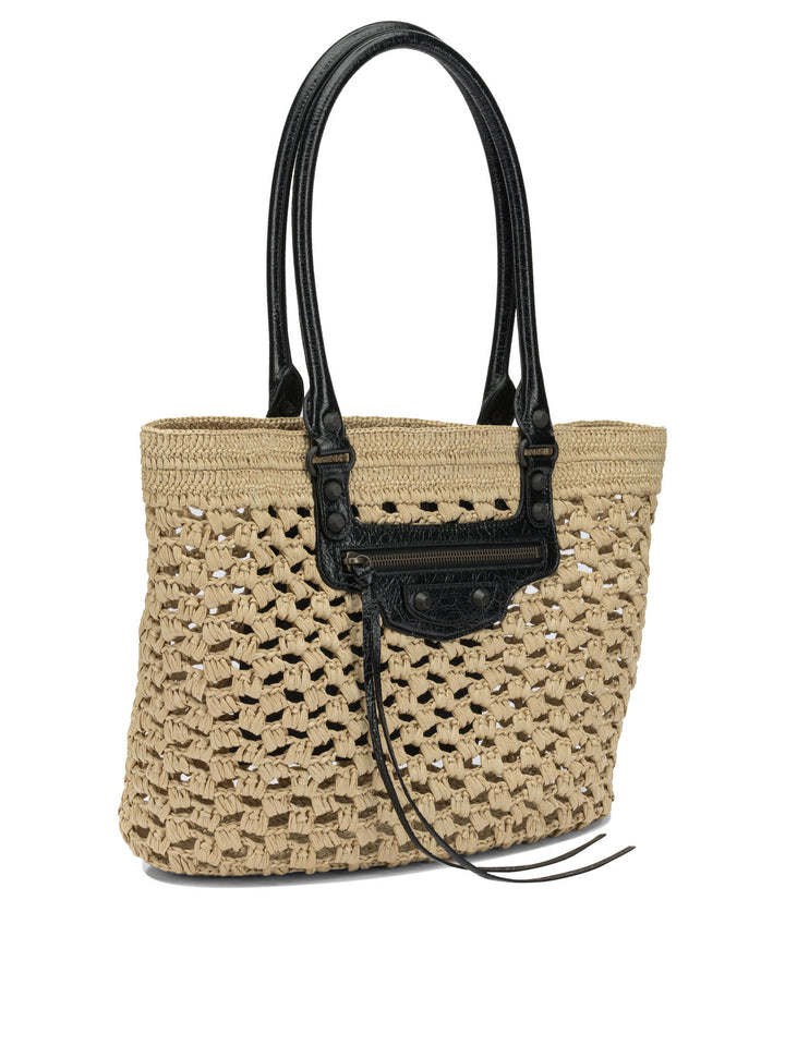 Balenciaga Le City Basket Shoulder Bags - Beige | f3d9c9b4bd513c426a6a0eb0b6a756b596a9d5d7