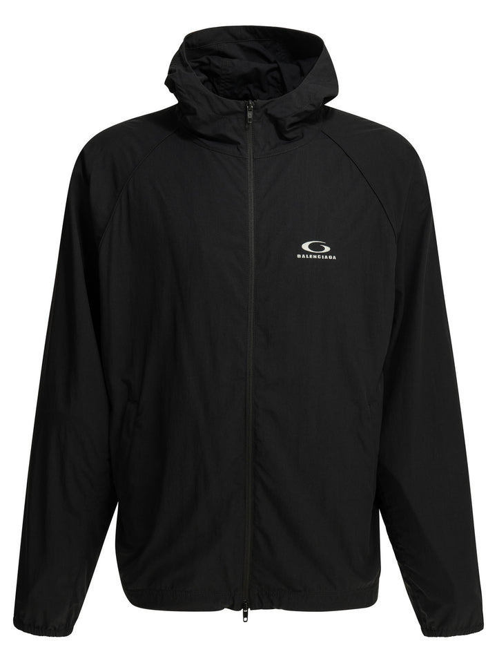 Balenciaga Technical Jacket With Logo Jackets and Coats - Black | 09e4ce0594e2e8f7226f6bb8f552ba8bb0dfd981