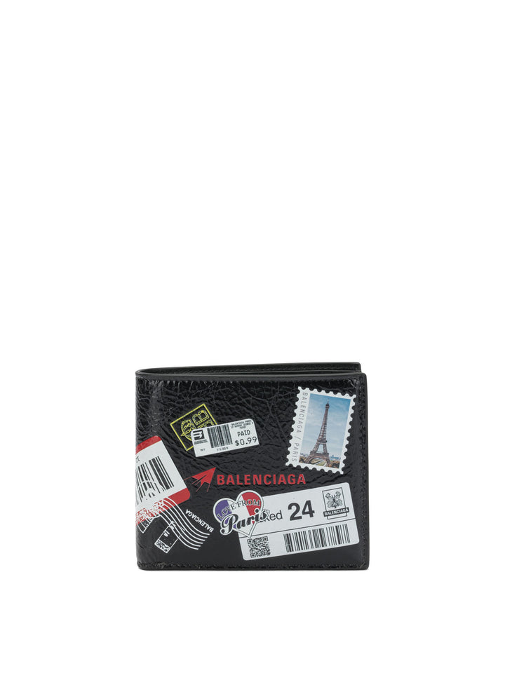 Balenciaga Cash Square Folded Wallets & Card holders - Black | 4533925e87091d0e17b3abdc56a4b07363deafed