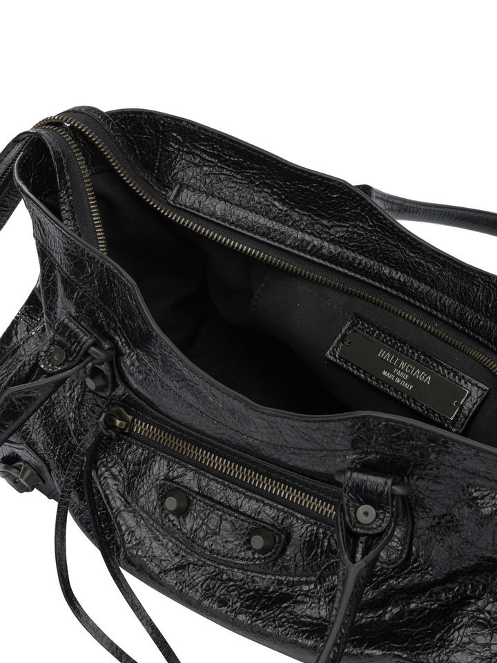 Balenciaga Le City East West Shoulder Bags - Black | f2cd7e9cf5cd6ca325a5786f7d3951fd17bfcd8f