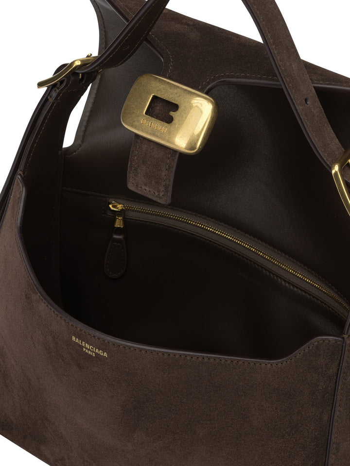 Balenciaga Clicca Shoulder Bags - Brown | e10c1d9ca82dfc3093c3acb2246d5bcc721d17ea