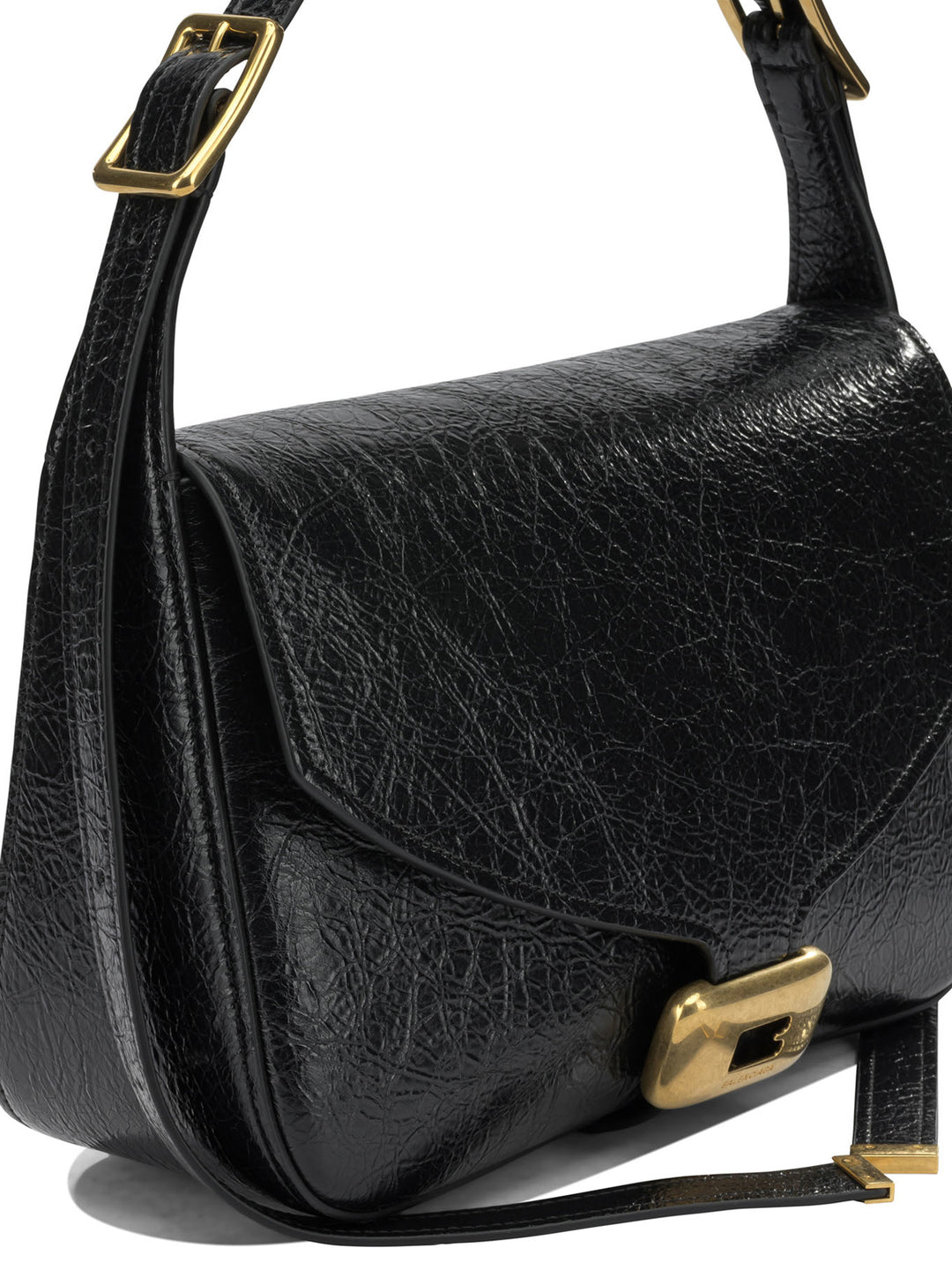 Balenciaga Clicca Shoulder Bags - Black | 5ee658c9b144672223dfd858db5fcbd774bcce18
