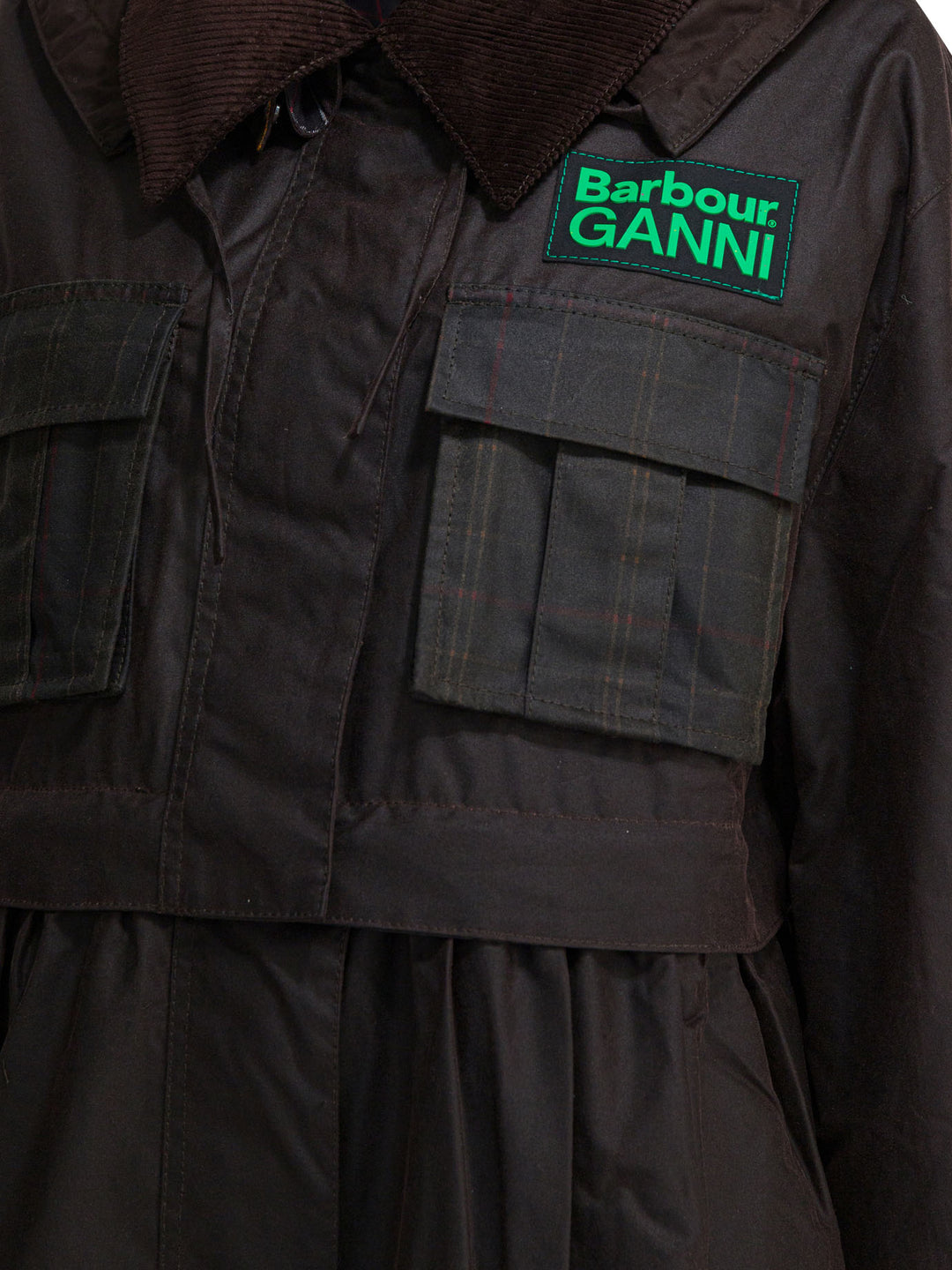 Barbour Barbour X Ganni Jacket Jackets and Coats - Green | daf212e7a206a0766692a688ac18b5041a3170fc