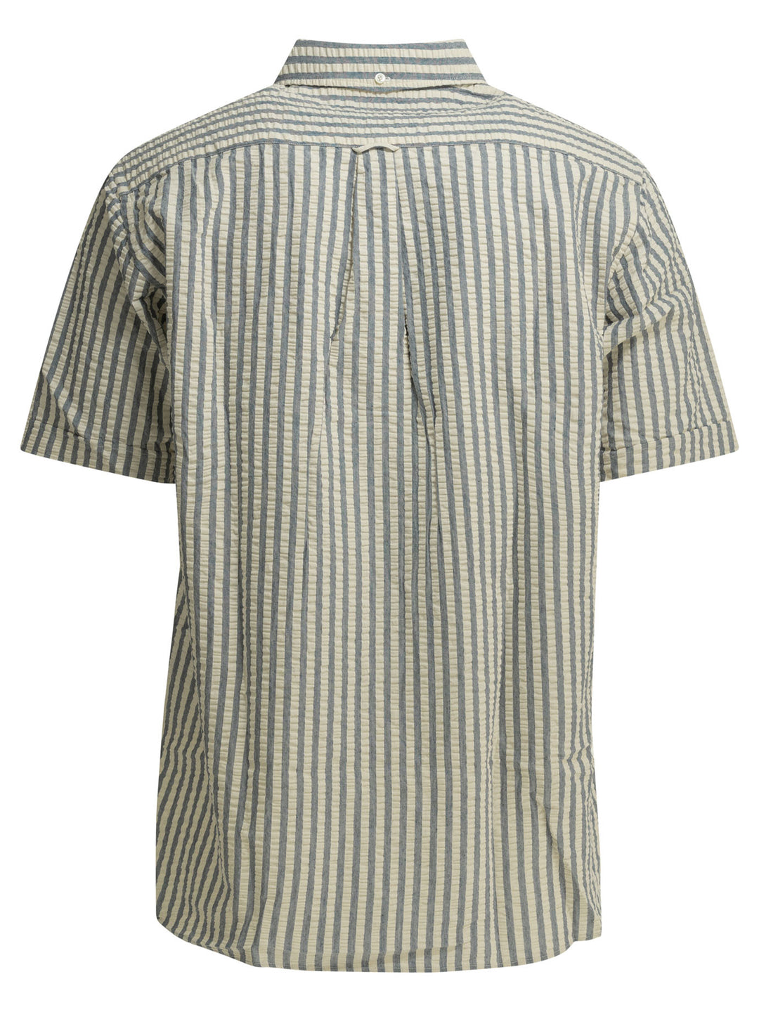 Beams Plus Casual Cotton Seersucker Shirt Shirts - Light blue | 34e8895d8cf69bd5c9ec2fae64c57e3646a31aec