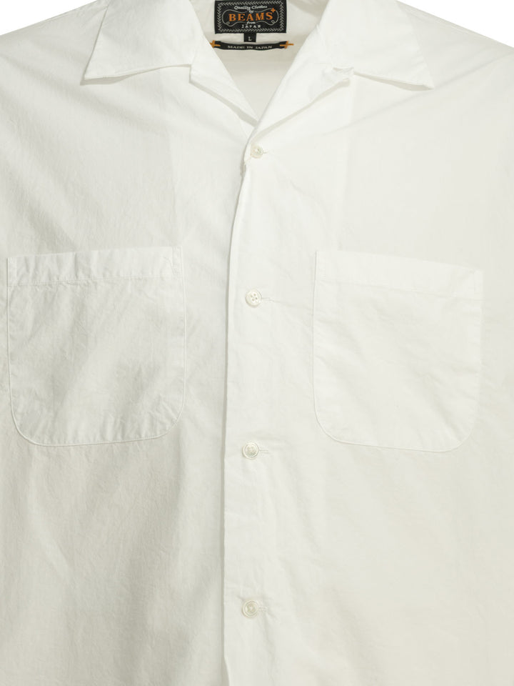 Beams Plus Pima Cotton Casual Shirt Shirts - White | 2cb73f0fdbe8c0b0c80c76ebeb30d47e958682d7