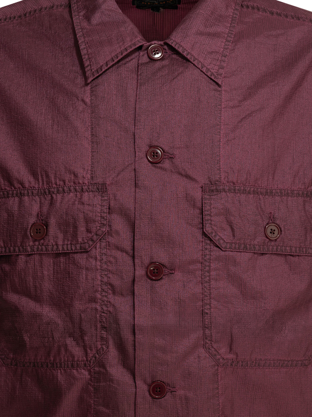 Beams Plus Mil Sht Shirts - Fuchsia | b3467c63030165f6ce63e3dd9e640f224254a537