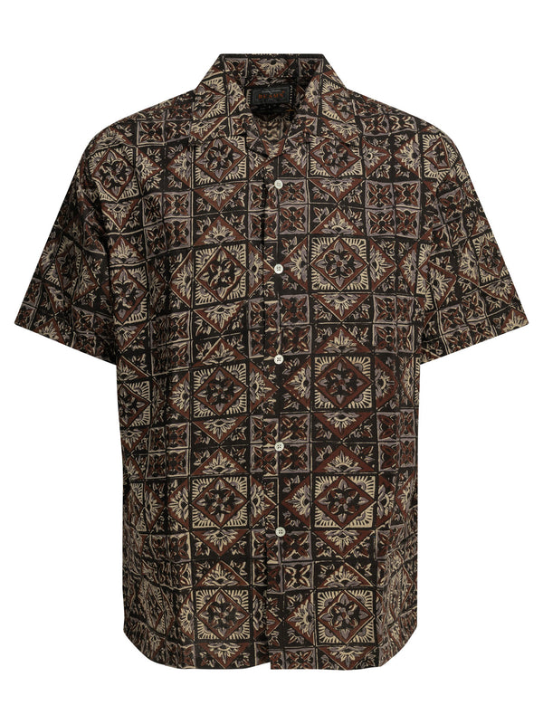 Block Print Shirts Brown