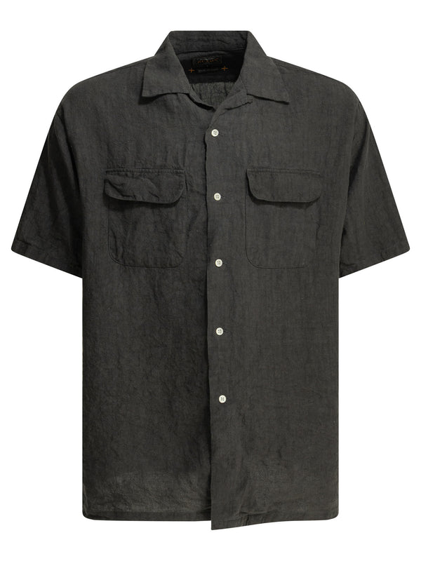 Casual Linen Shirt Shirts Brown