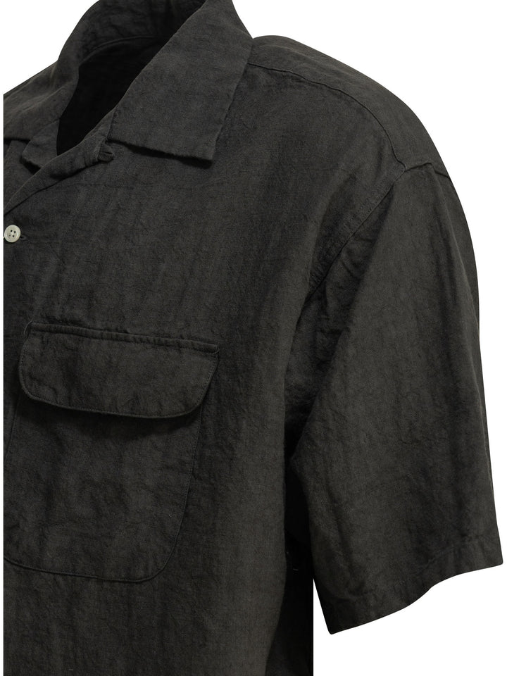 Beams Plus Casual Linen Shirt Shirts - Brown | 41e3cfe0b40ae0cf33a0a5e14e6aa03e13b859f6