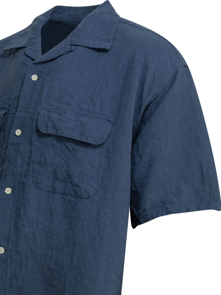 Beams Plus Casual Linen Shirt Shirts - Blue | f22474aeb63f32e8dd9e00516658dc3056ed5512