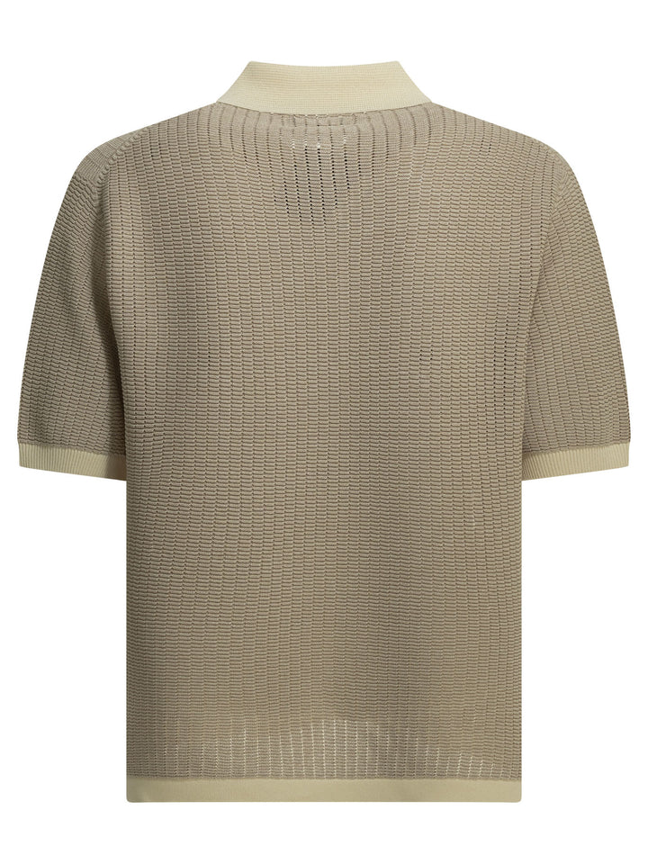 Beams Plus Polo Shirt With Buttons Made Of Washi Yarn Polo shirts - Beige | f4396a0e7728bae706c06633b06123312f08ad97