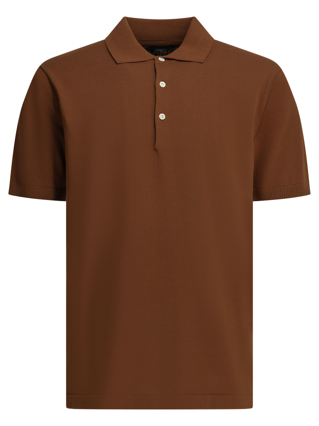 Beams Plus Cotton Button-Down Polo Shirt Polo shirts - Brown | b68701af18ae5e717717f509082ec00705647ff3