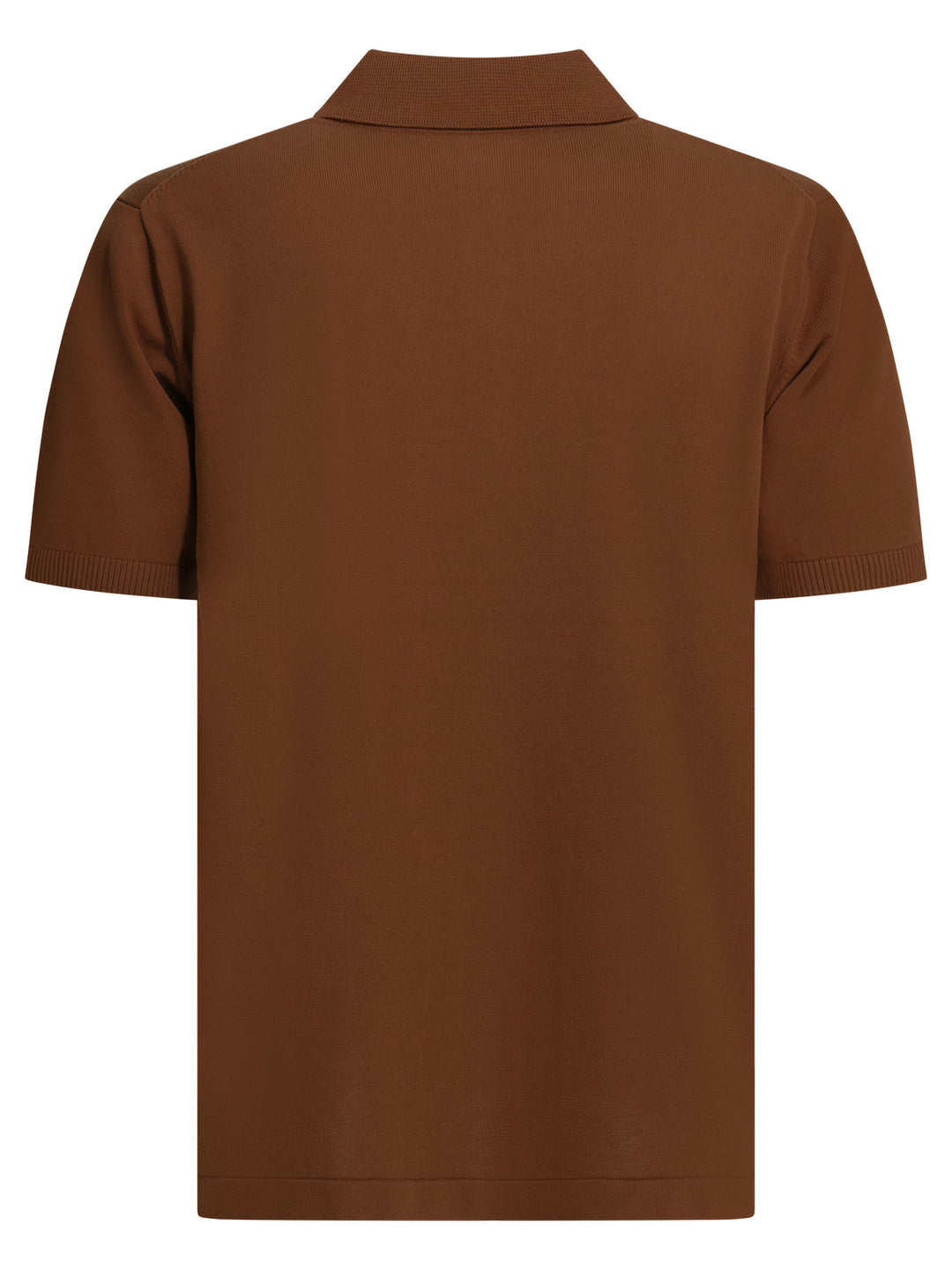 Beams Plus Cotton Button-Down Polo Shirt Polo shirts - Brown | b1b371cfc616cab16dbe5c5d46c48b1c0994ea77