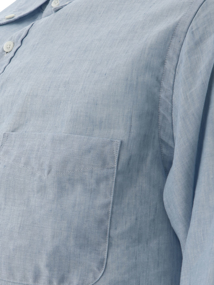 Beams Plus Coolmax® Casual Shirt Shirts - Blue | 19590e233e0f2b8b4119b2de601c8766ea6b2a61