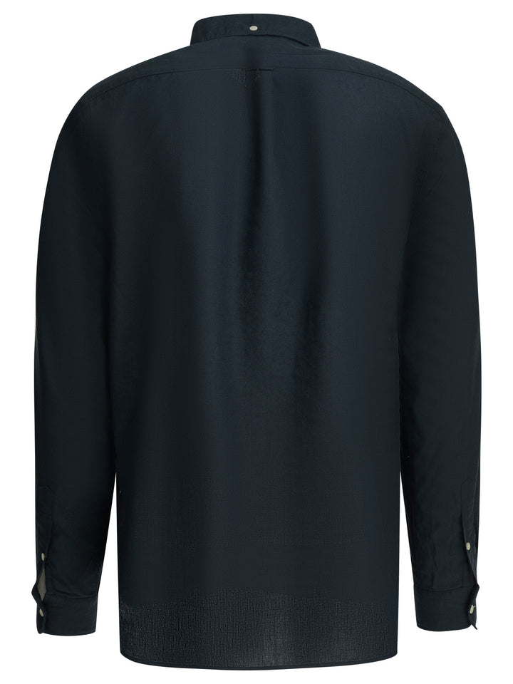 Beams Plus Coolmax® Casual Shirt Shirts - Blue | 22cf352805f3757320ee2859527fd9ae01c575d5