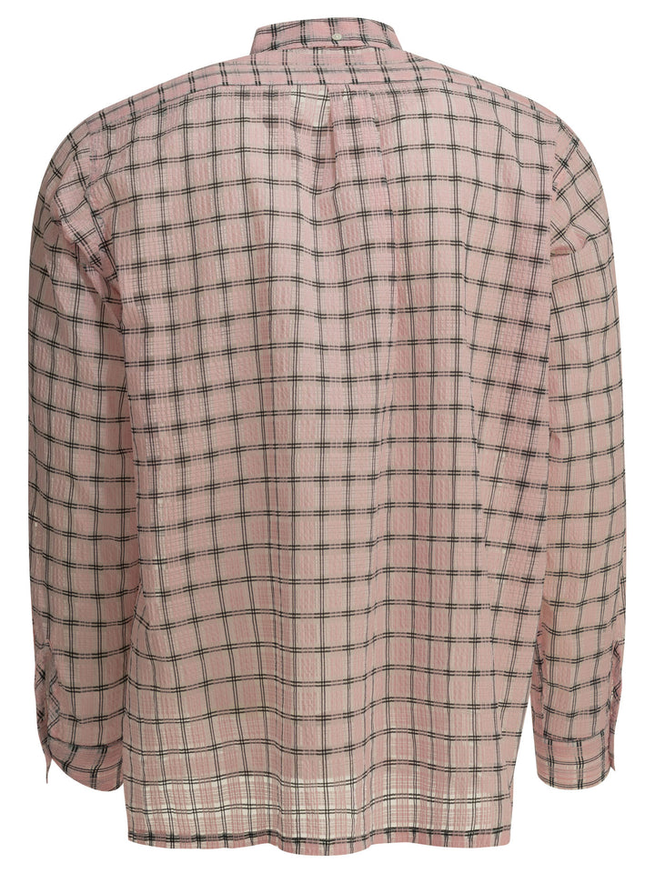 Beams Plus Open Bd Nylon Airy Plaid Shirts - Pink | a9fff2c5e84025cb96e6e55987571f2facc2c215