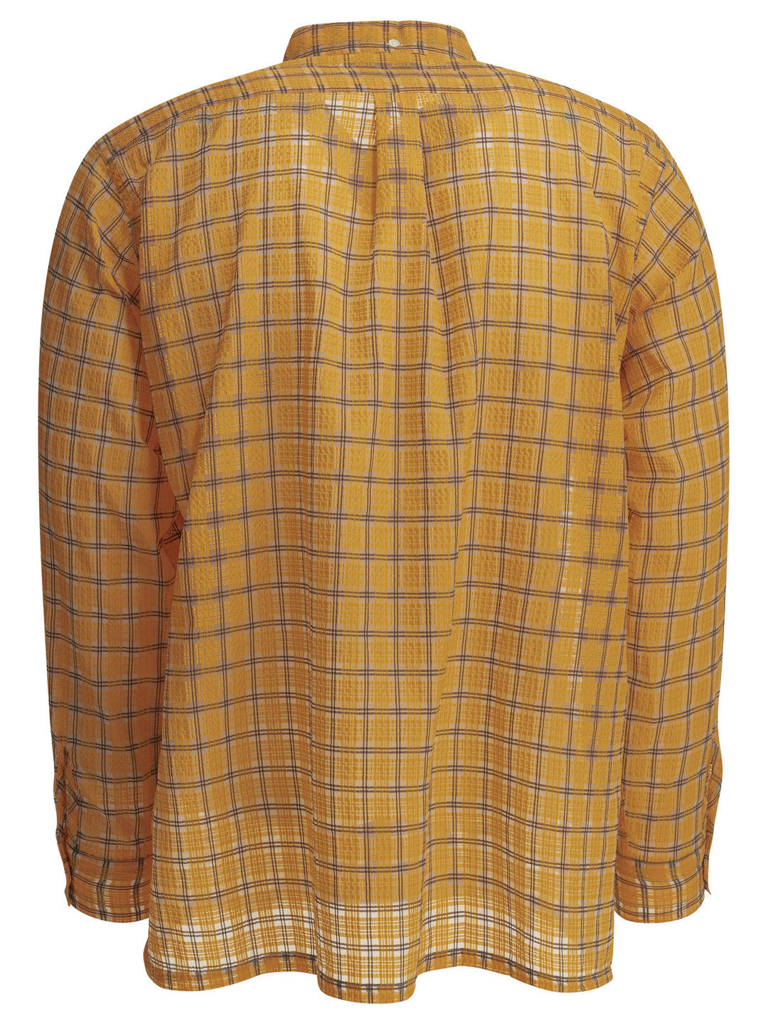 Beams Plus Open Db Nylon Airy Plaid Shirts - Orange | ad8c0117ec0bca8a37a684e6a8ac655bd47e56d1