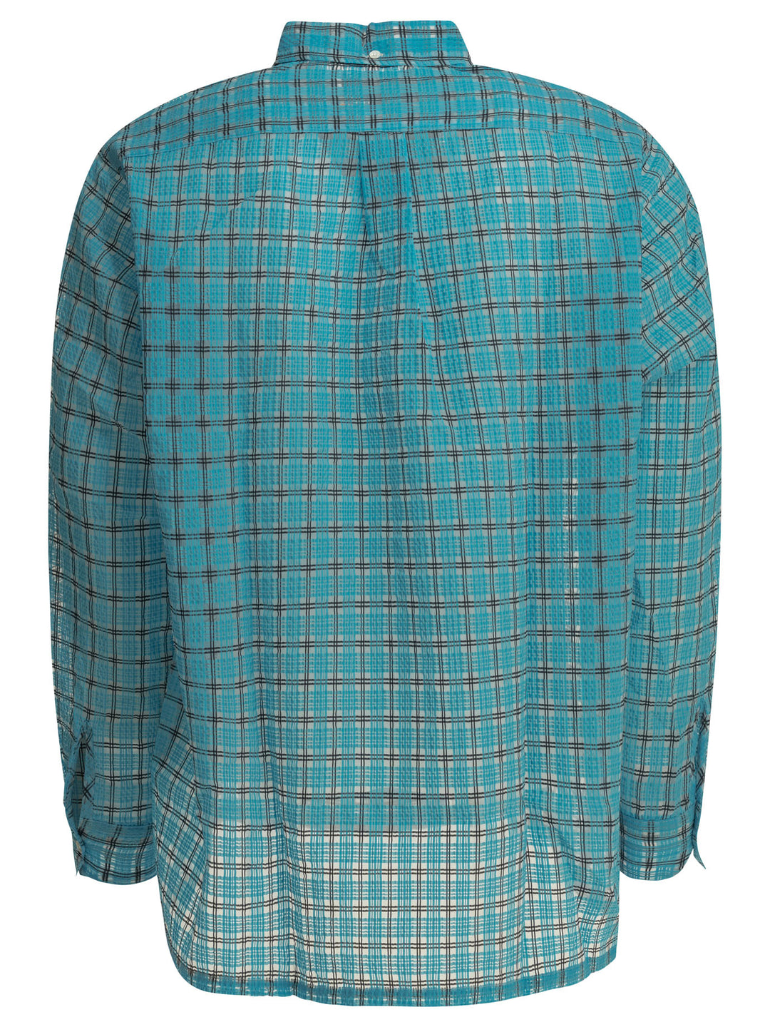 Beams Plus Open Db Nylon Airy Plaid Shirts - Light blue | 66086e414af8cda275f642620da758e1b4c883d6