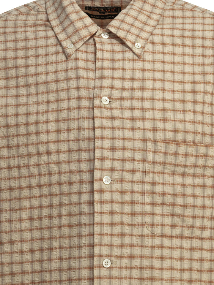 Beams Plus Open Bd Sucker Shirts - Orange | 3ffc9d0b6c9d87b9273e8eee3dece52e0198ecae