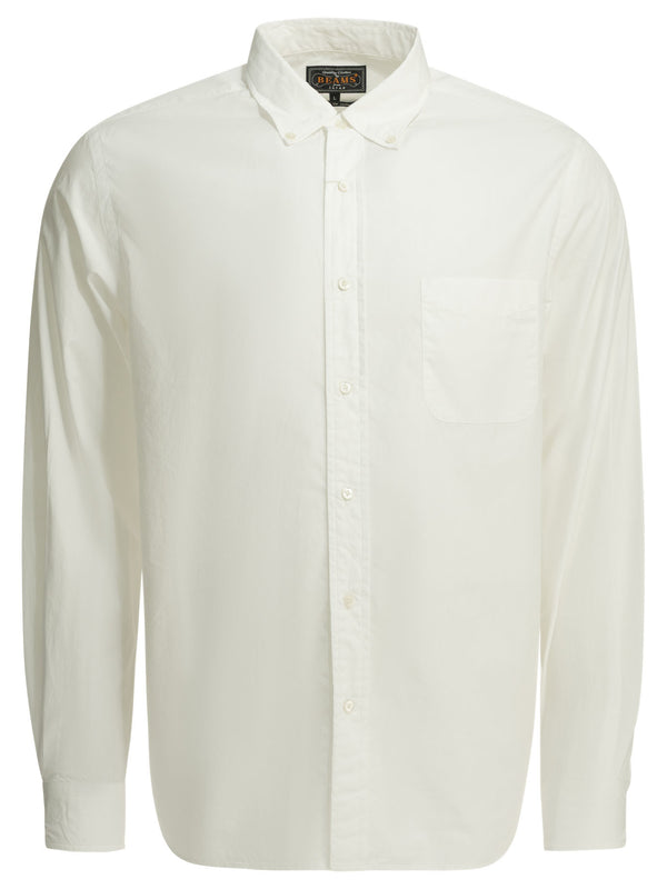 B.D. Color Broad Shirts White