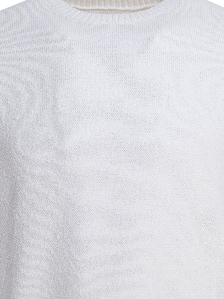 Beams Plus Lily Yarn Knitwear - White | 417fa831c3c01996e97101a4a9391a96ed86b6ae