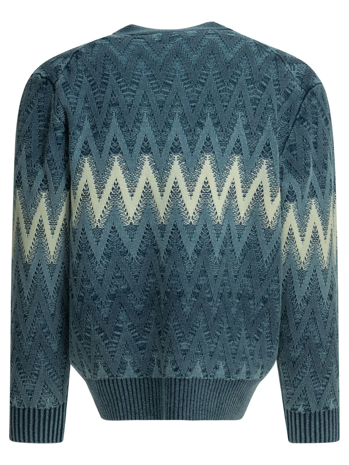 Beams Plus Indigo Yarn Knitwear - Blue | e1e7bda167a10636bf3ad3a8d610793a7c551afc