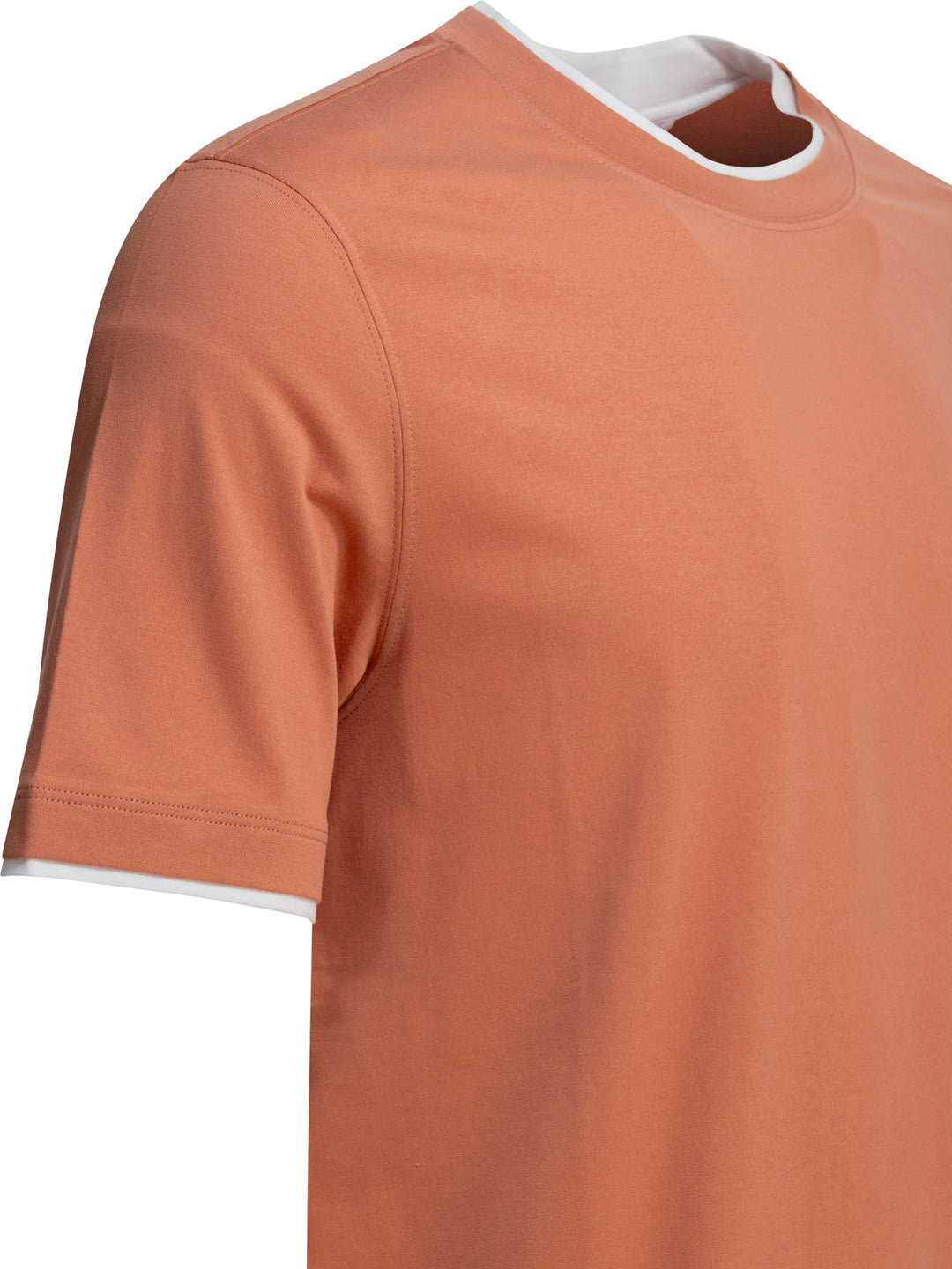 Brunello Cucinelli Faux Layering T-shirts - Orange | f8be8a0dea414457473e0a0a1413bea03ae848aa