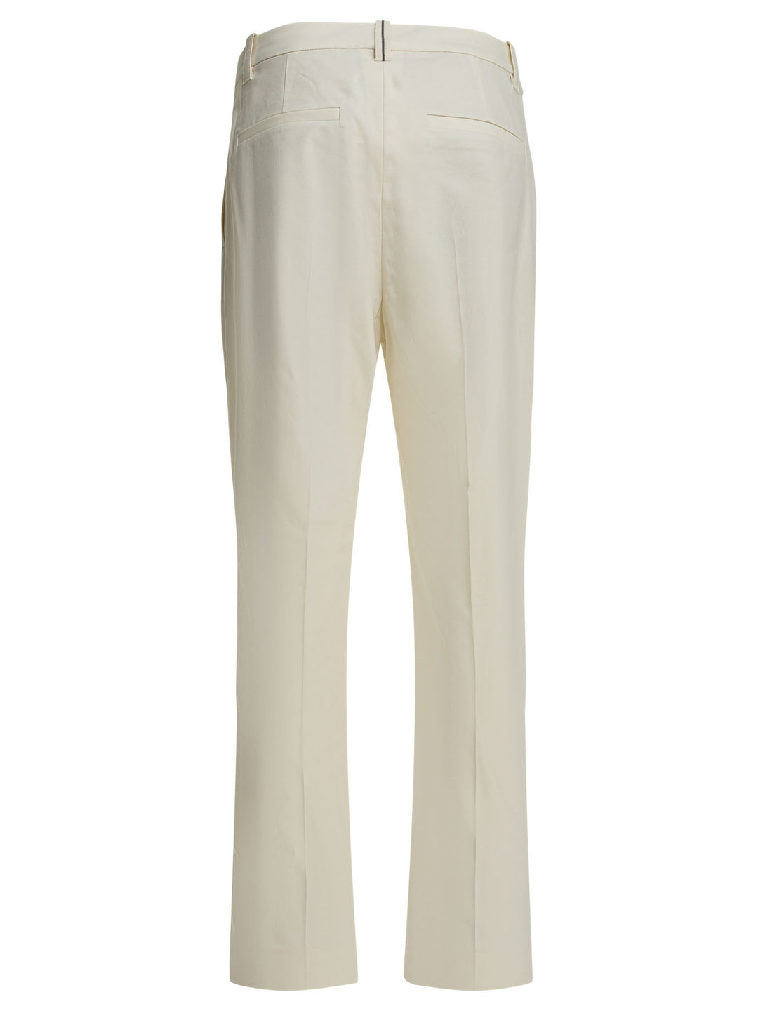 Brunello Cucinelli Cigarette Trousers - White | 2d652fbd737215508eff20ee7988d7ea198ed66e