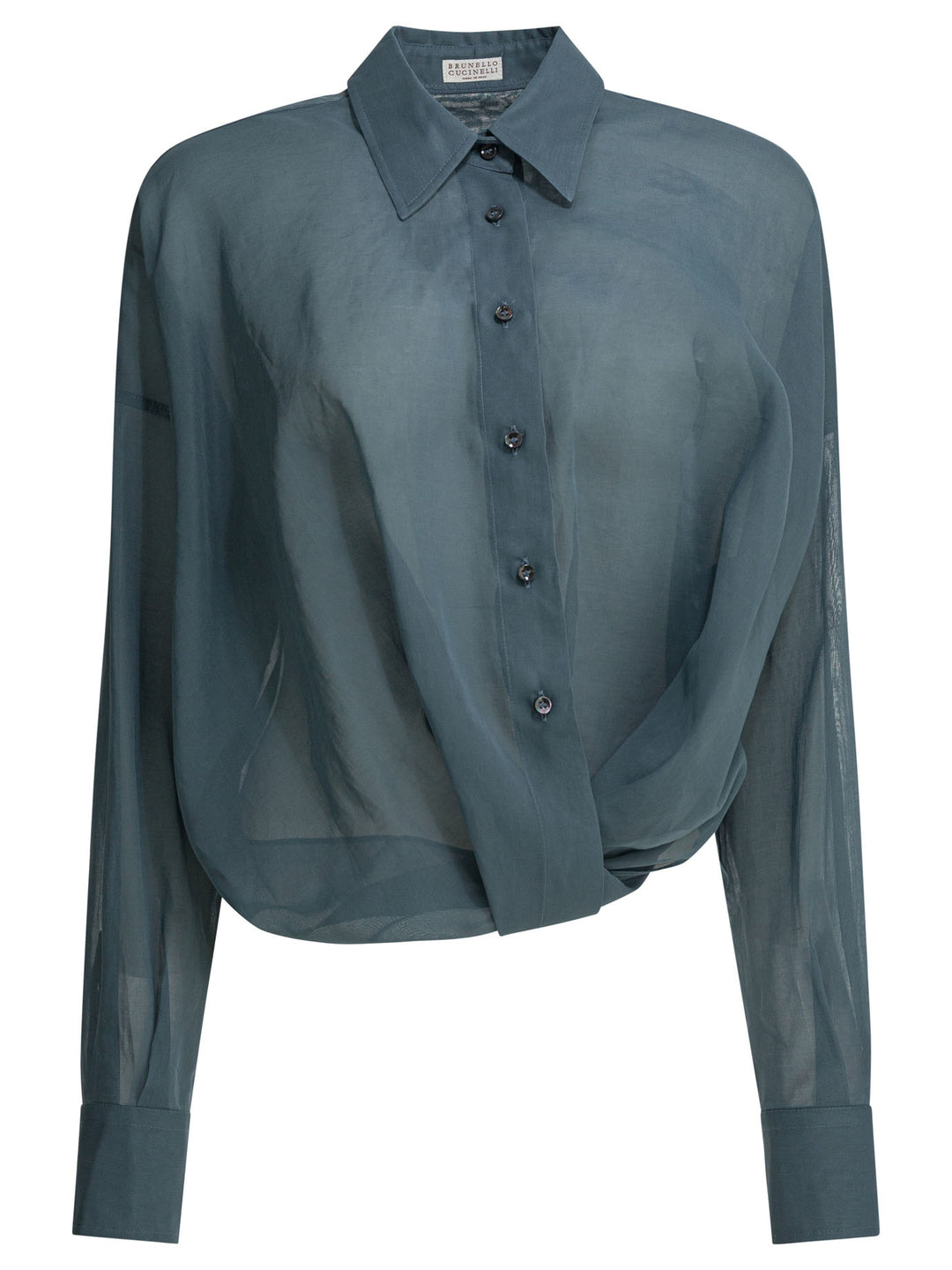 Brunello Cucinelli  Shirts - Blue | 4decf1032496eefef523736de506c56d7ba347e2