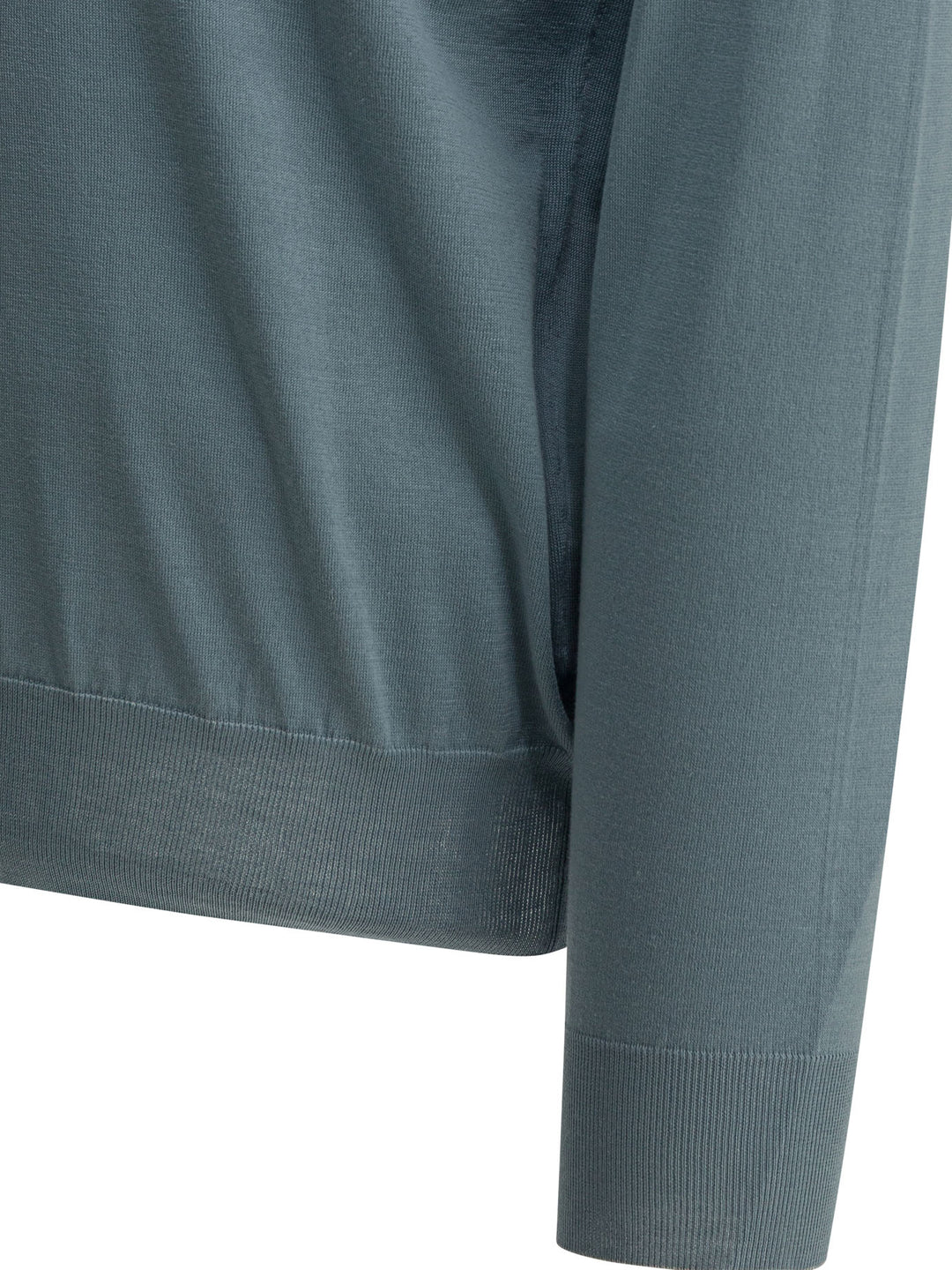 Brunello Cucinelli Cotton Crewneck Sweater Knitwear - Light blue | 56694604a65f239843ec18aa0a4314563c74eb07