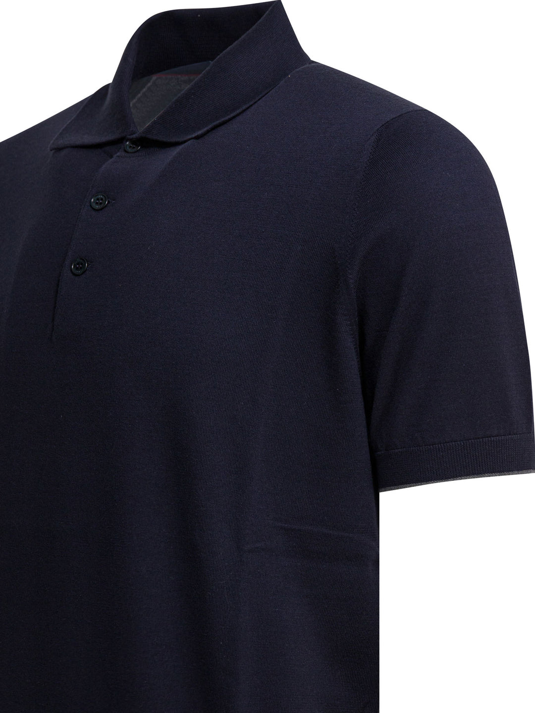 Brunello Cucinelli Cotton Button-Down Polo Shirt Polo shirts - Blue | 012d79814e88d38d3c7171e91f4f056be53a68cf