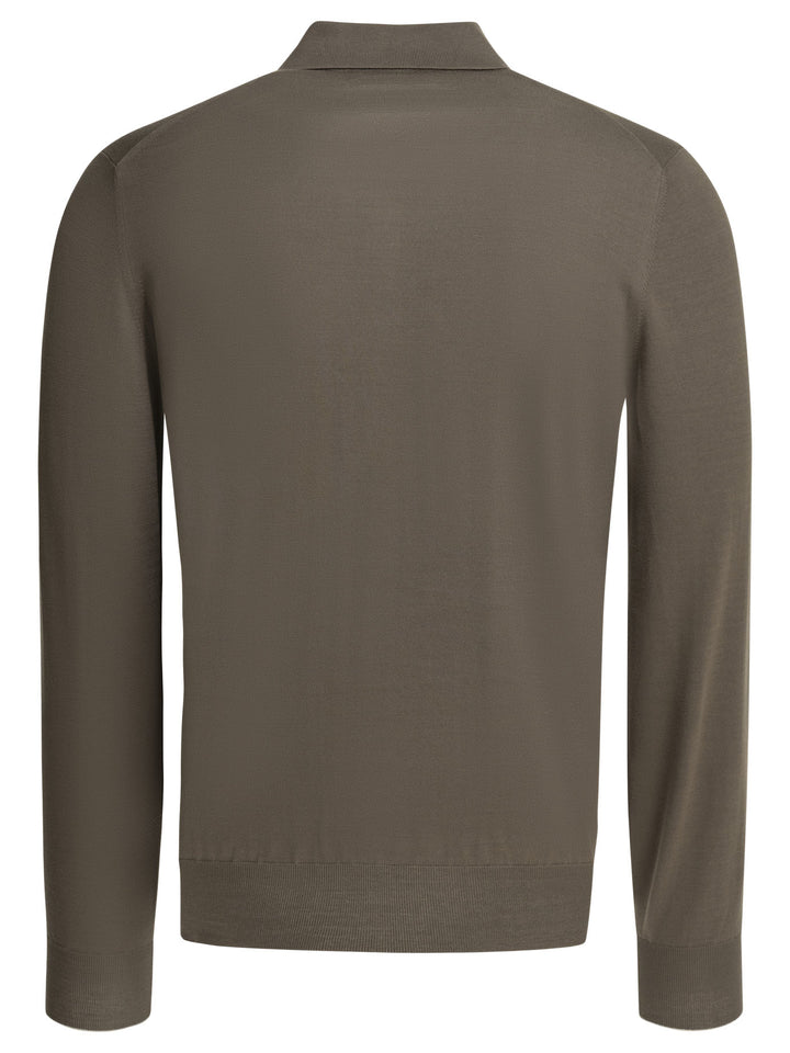 Brunello Cucinelli Polo Shirt With Buttons Polo shirts - Brown | 3b3d081ba8d2e4f39c8a299cae5d9fe5226f22b5