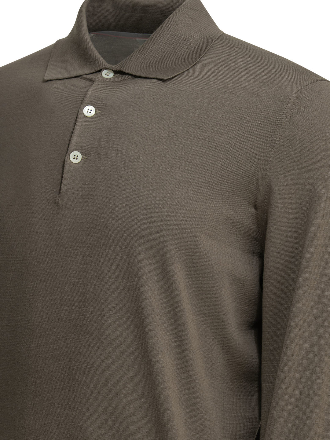 Brunello Cucinelli Polo Shirt With Buttons Polo shirts - Brown | b455d378aa8459e3a4fdd4aeb22c2660dda4c93e