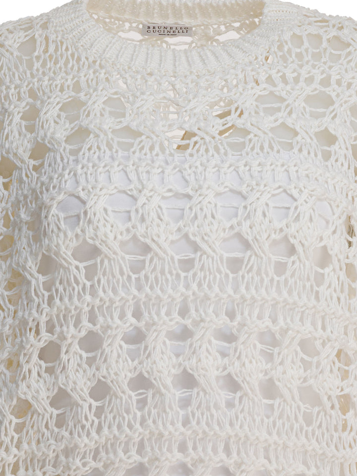 Brunello Cucinelli  Knitwear - White | 07471f9e7c78dd18c1c7cd300a9367a91f20f599