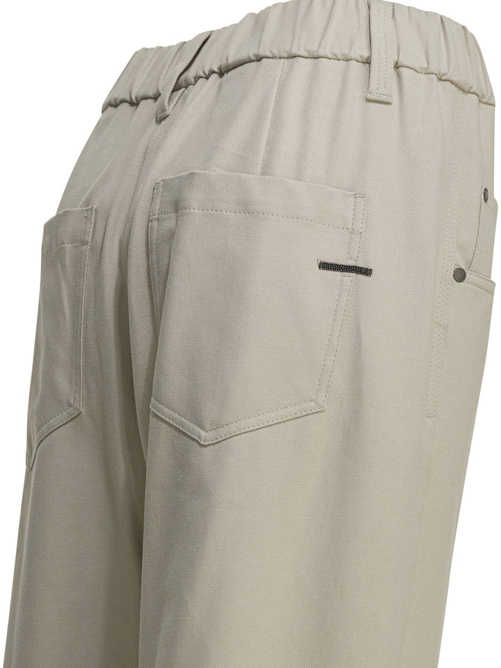 Brunello Cucinelli Casual Pants Trousers - Grey | 2ce367117262ca7619c8d9489999fb3fe1b0ffa9