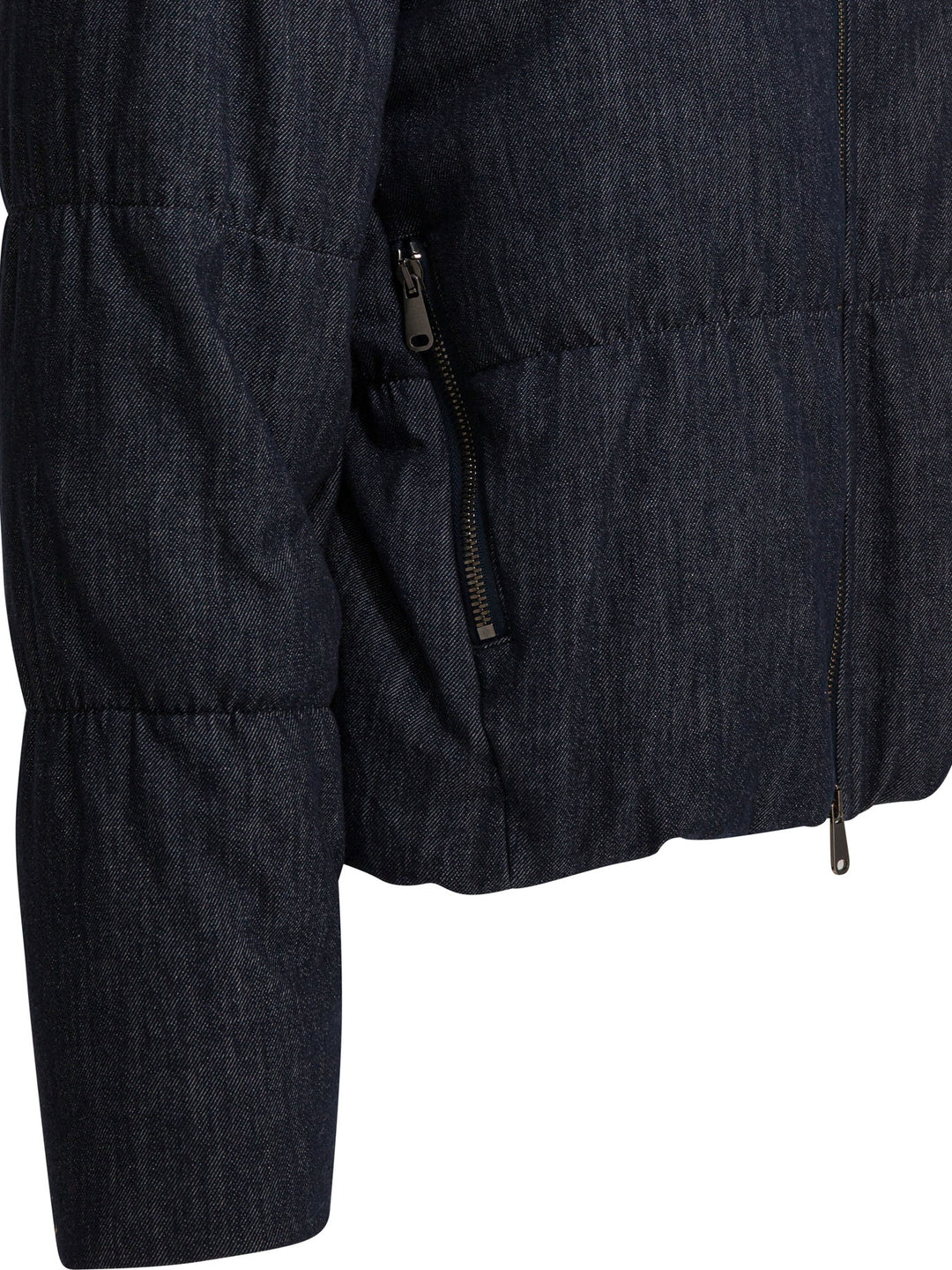 Brunello Cucinelli Cotton Denim-Effect Twill Down Jacket Jackets and Coats - Blue | 7fc0c139f6e36383f5139514380a2d7ec9b0214d