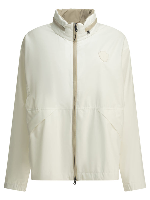 Raincoat With Logo Jackets And Coats White