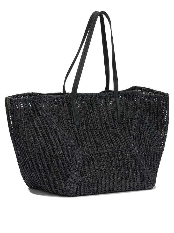 Brunello Cucinelli Bc Duo Shoulder Bags - Black | d08a920d63b418b167bb2b036f21fab1481fe6e7