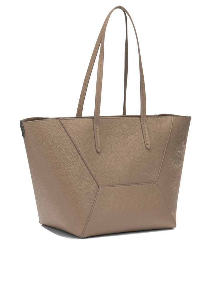 Brunello Cucinelli Bc Duo Shoulder Bags - Beige | aafeed8c25384589c752f35e84b22f1a893c9593