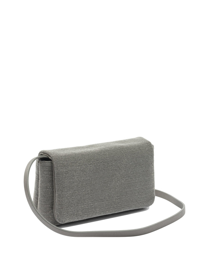 Brunello Cucinelli Flap Precious Crossbody Bags - Brown | fa2a0ab7d99b571e8ea5e7c196d9db1e1e00cffb